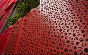 Panneaux décoratifs extérieurs en aluminium AA5005 utilisés, perforés, fabriqués en Chine