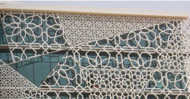 Panneaux métalliques perforés en aluminium pour façade, gravure CNC sur tôle d'aluminium — Foshan Qi Aluminum Decorative Materials Co. Ltd