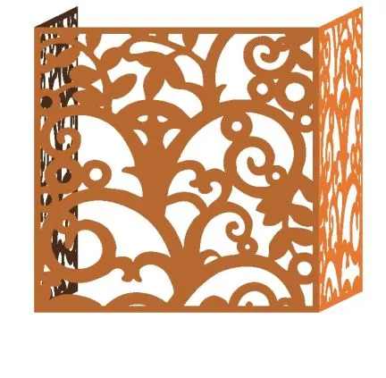 Panneaux décoratifs découpés au laser, écran métallique découpé au laser, assemblage pour habillage de climatiseur métallique — Foshan Qi Aluminum Decorative Materials Co. Ltd
