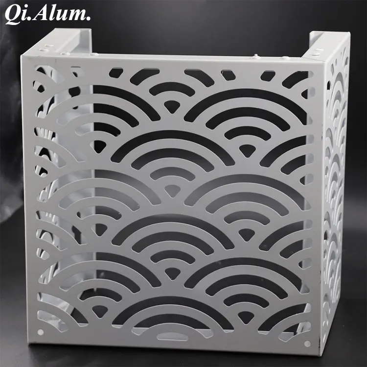 Housse extérieure pour climatiseur en aluminium, habillage AC en aluminium — Foshan Qi Aluminum Decorative Materials Co. Ltd