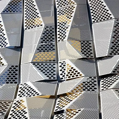 Nouveau motif personnalisé 2020 - Panneau de façade en aluminium perforé pour bâtiment - Foshan Qi Aluminum Decorative Materials Co., Ltd