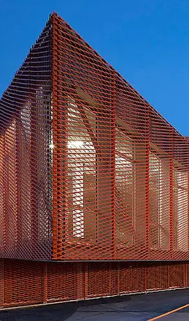 Panneau en grillage métallique en aluminium revêtu PVDF pour décoration de construction
