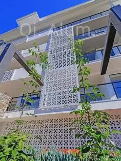 Panneau en aluminium perforé à découpe laser pour rideau métallique, décoration extérieure en métal, façade artistique de haute qualité, vue 2