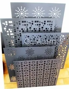 Planches de revêtement métallique panneaux perforés en aluminium découpés au laser revêtement expansé couverture de rideau de façade pour vue 7