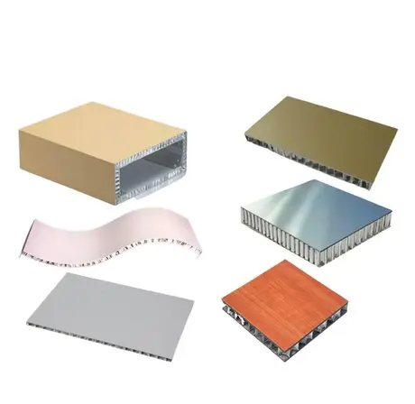 Panneaux composites aluminium ignifuges à âme en nid d'abeille aluminium Vue 2