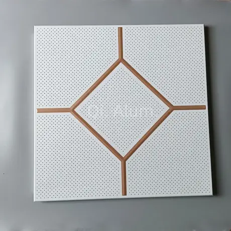 Plaque de plafond intérieure décorative en aluminium perforé pré-peint 600x600 mm — vue 5