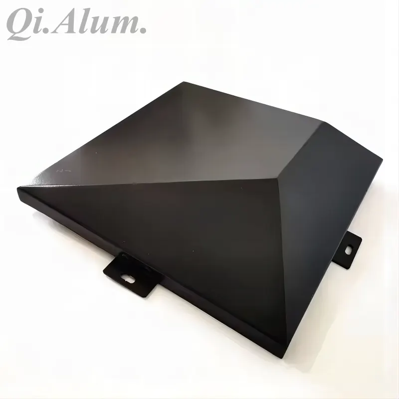 Panneau mural 3D en feuille alu perforée panneau de façade — Foshan Qi Aluminum Decorative Materials Co., Ltd