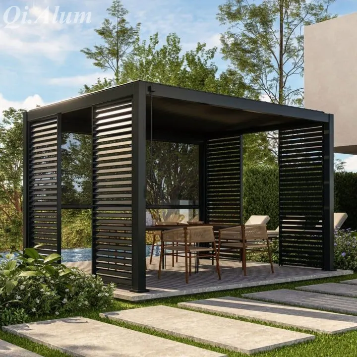 Transformez votre terrasse avec une pergola moderne en toiture en aluminium — Foshan Qi Aluminum Decorative Materials Co. Ltd